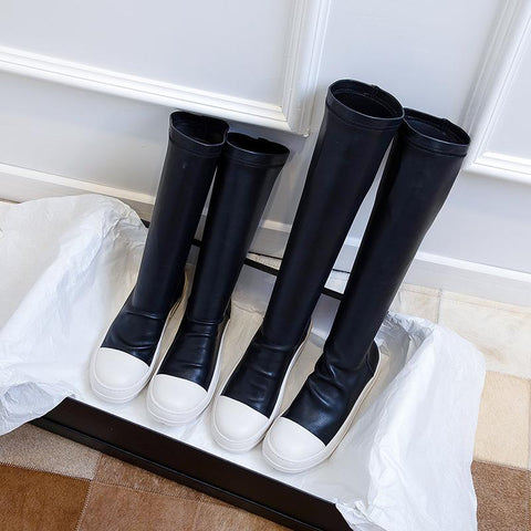 Boots Black Over the Knee Boots Sexy Female Autumn-BS00937-Veeddydropshipping