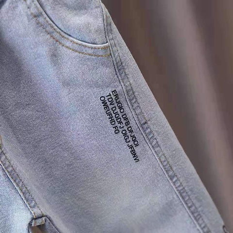 Autumn Spring Black Jeans for Boys Denim Trousers  Baby Boys-TB01286-Veeddydropshipping