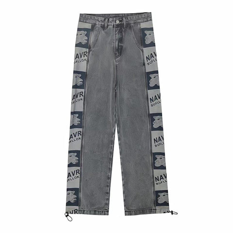 Straight Baggy Pants Vintage Korean Streetwear Y2k-Veeddydropshipping