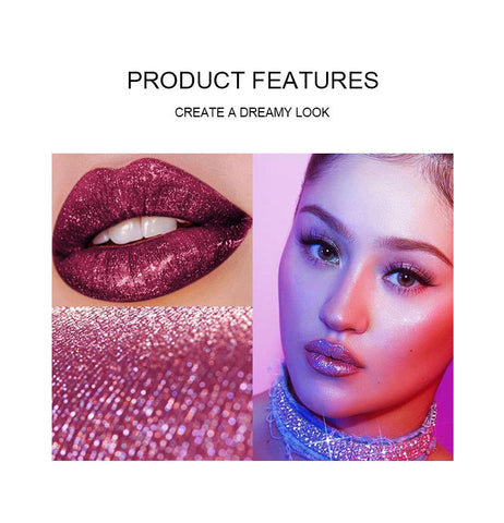 No-stick Cup Lip Gloss Pearly Glitter-BH00655-Veeddydropshipping