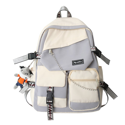 school college student schoolbag male street trend large-BS00341-Veeddydropshipping
