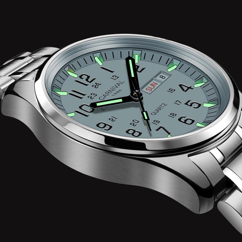 Quartz Watches Luminous Hands Waterproof Stainess Steel Men-JW00655-Veeddydropshipping