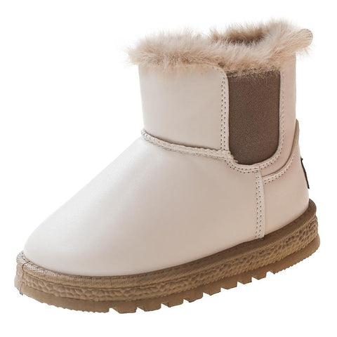 Classic Plush Winter New Versatile Girls' Snow Boots-TB00142-Veeddydropshipping