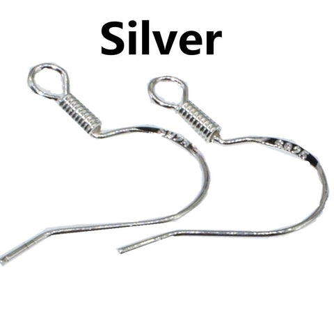 Sterling Silver Ear Jewelry DIY Accessories Hook for Necklace Finding-JW01599-Veeddydropshipping