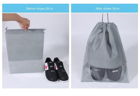 Transparent Drawstring Travel Shoe Storage Bag-HA01113-Veeddydropshipping