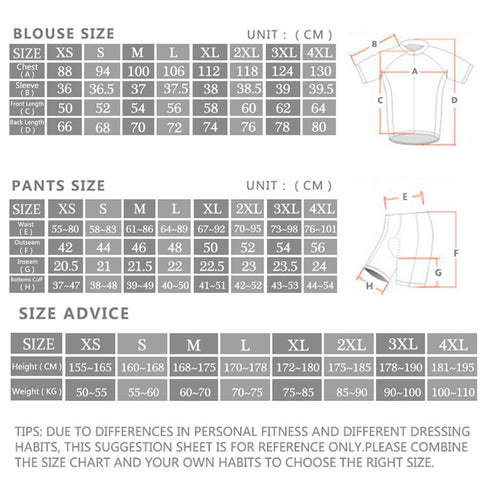 Summer Pro Team Cycling Jersey Suit Racing Bicycle Clothing Men Maillot Ropa -OS00992-Veeddydropshipping