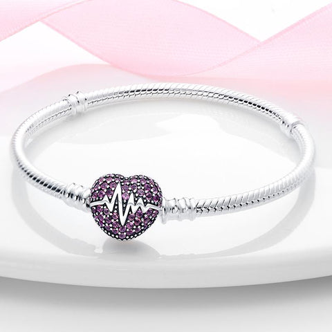 925 Sterling Silver Magic Zircon Original Bracelet DIY Charms-JW00945-Veeddydropshipping