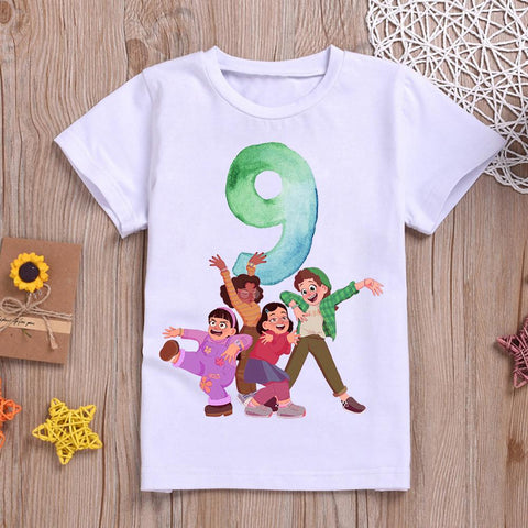 Turning Red Children T Shirt New Number 123456789 Kawaii Pixar Disney-TB00947-Veeddydropshipping