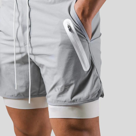 2023 New Street Fashion Shorts  In1 Double Layer Quick Dry Sports -OS00956-Veeddydropshipping
