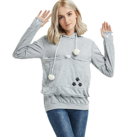 Sweatshirt Cat Lovers Hoodie Kangaroo Dog Pet Paw Dropshipping-TB01357-Veeddydropshipping