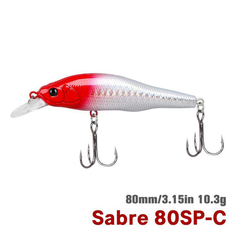 Suspending Minnow 80mm 10.3g Fishing Lure Sabre Long Casting Artificial Hard-OS00511-Veeddydropshipping