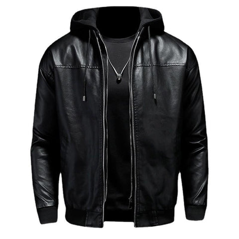 Casual Hooded Jacket Fashion Trend Motorcycle Clothing-MF01360-Veeddydropshipping