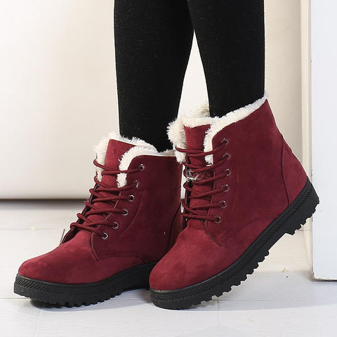 Cotton Shoes Short Tube Warm Ladies Ankle Boots Ankle-BS00919-Veeddydropshipping
