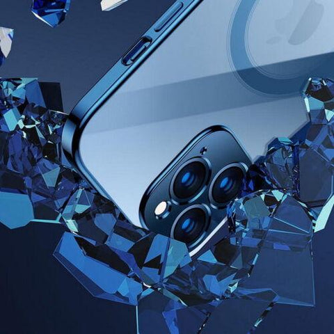 Case For iPhone 14 13 12 11 Pro Max XR XS X Shockproof Magnetic Silicone Cover-PA00107-Veeddydropshipping