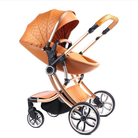 Baby Stroller 2 in 1 Can Sit Can Lie Baby Pram High Landscape bidirectional-TB00365-Veeddydropshipping