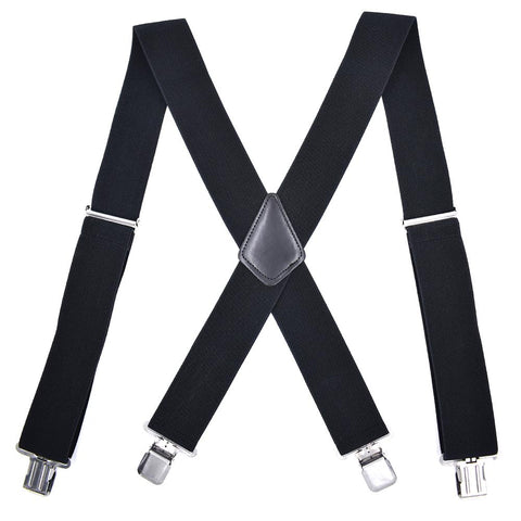 Suspenders for Men 5cm/2 Inch Wide X Back with 4 Strong-MF00855-Veeddydropshipping
