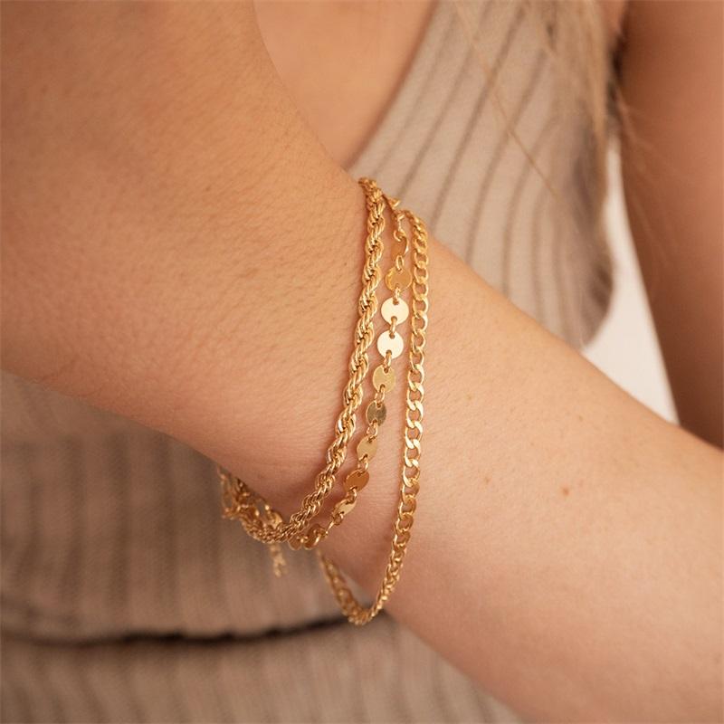 Bracelet  Stainless Steel Gold Plated Women -JW00961-Veeddydropshipping