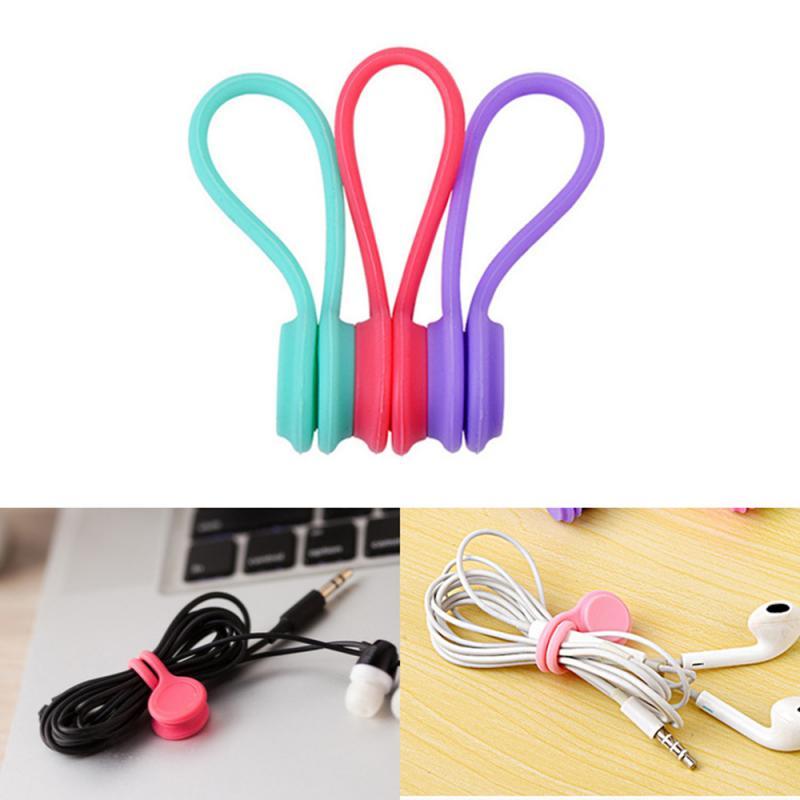 3pcs/pack Multifunction Magnet Earphone Cord Winder For IPhone Phone TV DVD PC Wires Cables-PA00853-Veeddydropshipping
