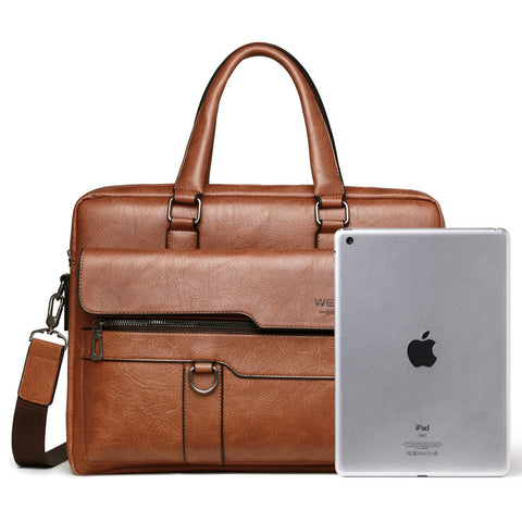 Famous Brand PU Leather Shoulder Messenger Bags Office-BS00434-Veeddydropshipping