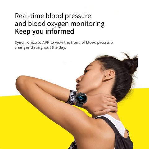 Full Screen Touch Watch  Waterproof Heart Rate Blood Monitor for iOS Android-JW01164-Veeddydropshipping