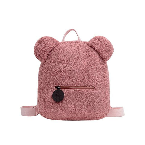 Toddler Backpack Lightweight Plush Bear Preschool Bag Kids Custom Name-BS00006-Veeddydropshipping