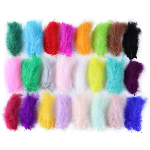 Turkey Marabou Feathers Fluffy Decorative-HA00053-Veeddydropshipping
