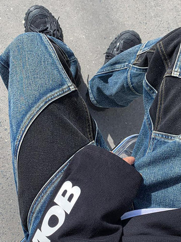 Loose Wide Leg New Style Denim Trousers Y2k High-MF00654-Veeddydropshipping