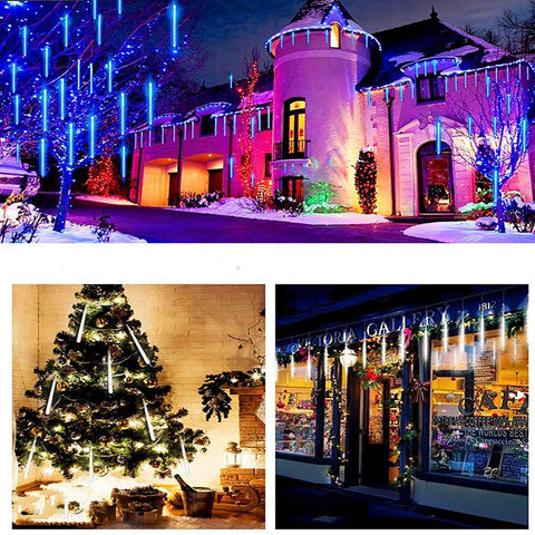 8 Tubes Meteor Shower Rain Led String Lights Street Garlands Christmas-TI00910-Veeddydropshipping