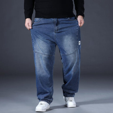 Oversized Denim Trousers Plus Size 48 Straight-MF00624-Veeddydropshipping