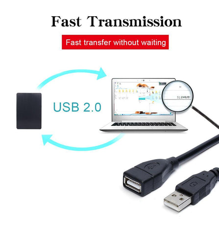 USB Male to USB Female Cable USB 2.0 Cable USB Extension Cable USB-PA00414-Veeddydropshipping