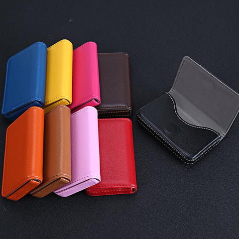 Card Holder PU Leather Large Capacity Business-BS00607-Veeddydropshipping