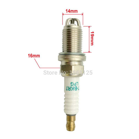 4pcs LPG CNG LNG Spark Plug ET-BKR7-LPG FOR IK20TT VK20 BKR6EIX-AM00107-Veeddydropshipping
