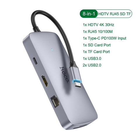Hub HDMI-Compatible TF/SD Card Docking Station-CO00248-Veeddydropshipping
