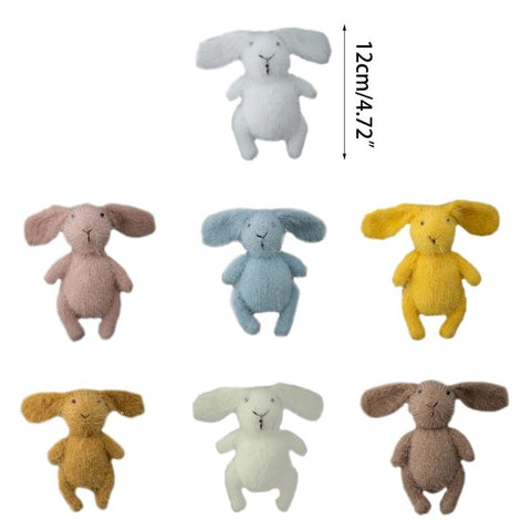 Newborn Photography Props for Baby Cute Animals Handmade Wool Rabbit-TB00823-Veeddydropshipping