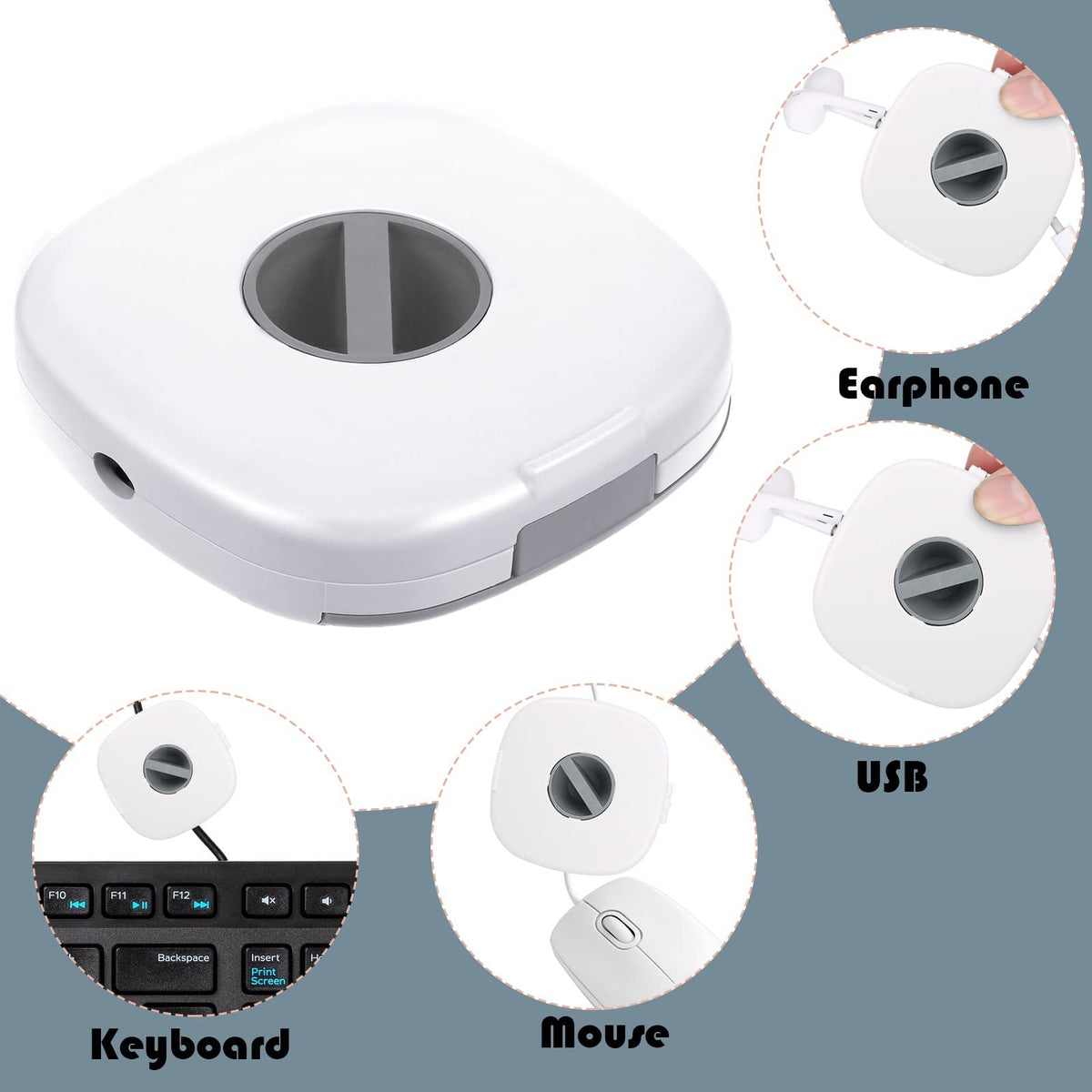 Retractable Cable Management Charging Cord-HA00818-Veeddydropshipping