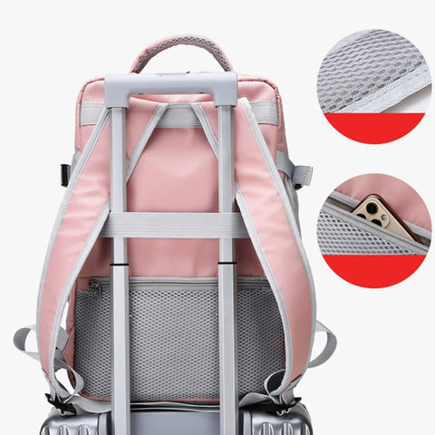 Repellent Anti-Theft Stylish Casual Daypack Bag with Luggage Strap-BS00039-Veeddydropshipping