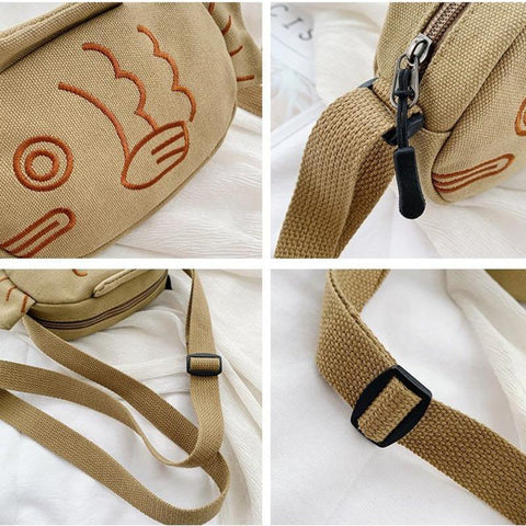 Fish Shape Torebka Listonoszka Portable Zippered Small Purses-BS00392-Veeddydropshipping
