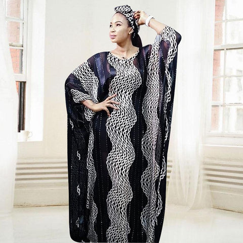 African Dresses Women Dashiki Long Dress-WF01528-Veeddydropshipping
