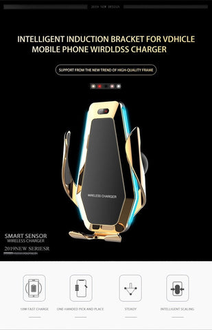 Fashion 10w Car Qi Wireless Charger For iPhone XS X 8-PA01133-Veeddydropshipping