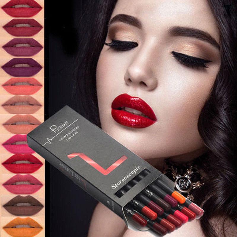 Waterproof Pencil Lipstick Set Pen Matte Lip Liner-BH00646-Veeddydropshipping