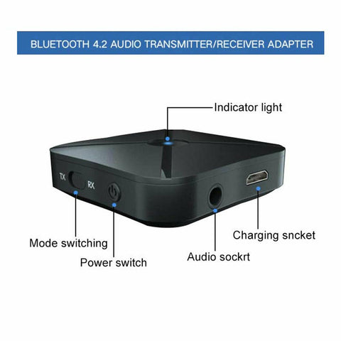 Bluetooth 4.2 Receiver Transmitter Kn319 2-in-1 Stereo Wireless Audio Converter -CE01215-Veeddydropshipping
