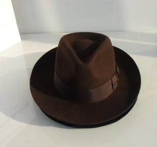 Adult Fashion Trilby Hats Popular Headwear Wool-MF01013-Veeddydropshipping