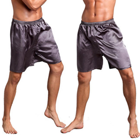 Silk Satin Pajamas Shorts Pyjamas Pants Sleep Bottoms-MF01451-Veeddydropshipping
