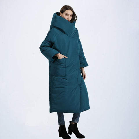 Winter Womens Oversized Hooded Parkas Coats-Veeddydropshipping