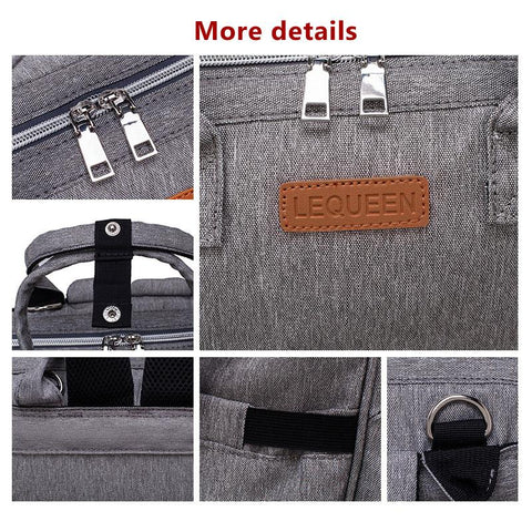 LEQUEEN Mummy Bag Diaper Bag Baby Care Large Capacity Mom-TB00244-Veeddydropshipping