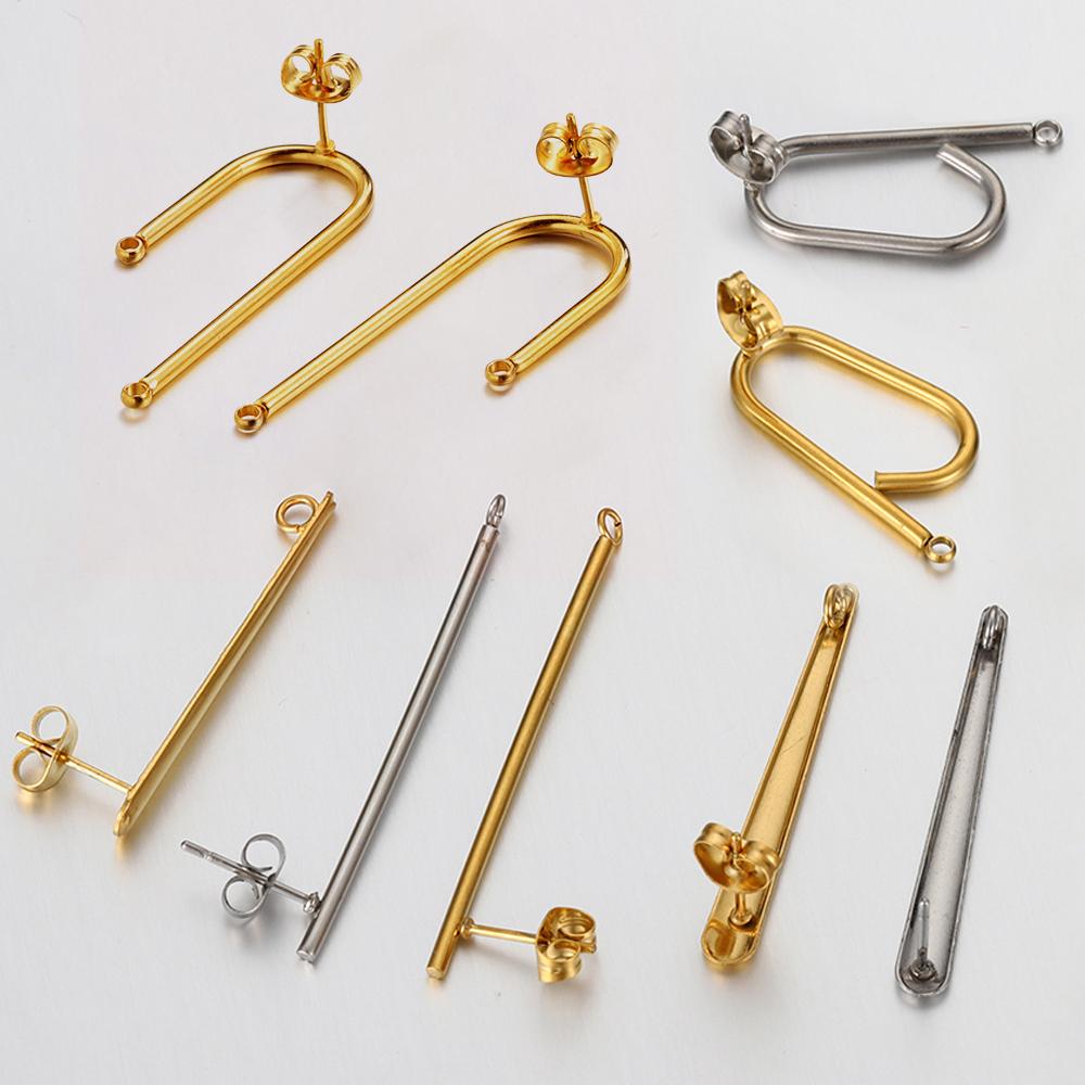 Stainless Steel Ear Studs Earring Earplug for Earrings DIY-JW01610-Veeddydropshipping