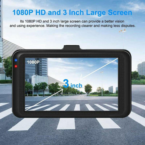 Car Dashcam DVR FUll HD 1080P Car Driving Video Loop Recorder Vehicle-AM00721-Veeddydropshipping