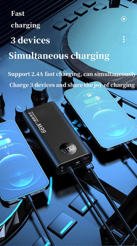80000mAh large capacity auxiliary battery 66W two-way fast charge digital-PA00073-Veeddydropshipping
