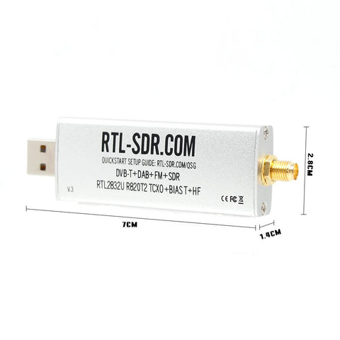 RTL-SDR Blog V3 RTL2832U R820T2 1PPM TCXO HF BiasT SMA -CE00819-Veeddydropshipping