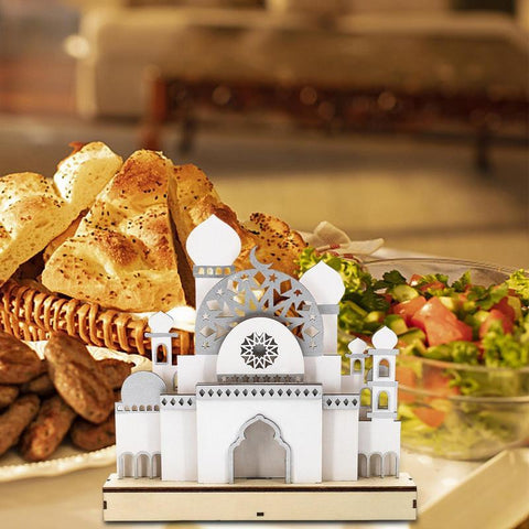 Night Lights Ornament Decor 3D Mosque Castle LED Islamic-HA00318-Veeddydropshipping